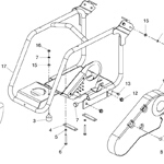 Bedplate & Front Cover <br />(Honda & Robin) <br />(From Serial No. 071435 <br />(UK))